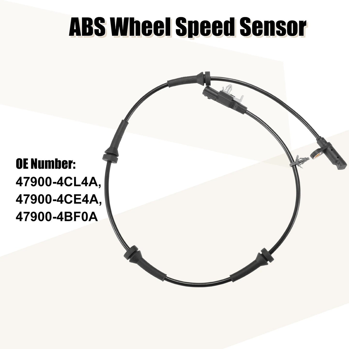 ABS Wheel Speed Sensor Set of 2 for Nissan Rogue (2015–2017) 47900-4CL4A