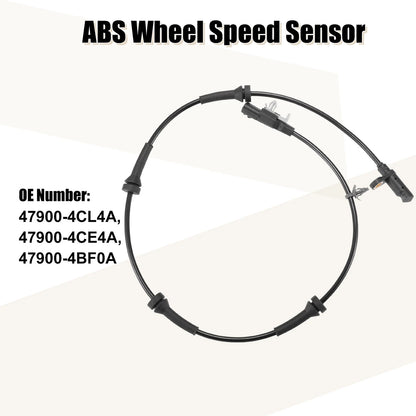 ABS Wheel Speed Sensor Set of 2 for Nissan Rogue (2015–2017) 47900-4CL4A