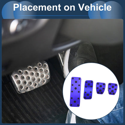 Set of 4 Foot Accelerator Pedal Covers for Subaru Forester (2006–2018) Blue