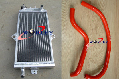 3-Core Aluminum Radiator with White Hose for Suzuki LT 250R (1985–1992)