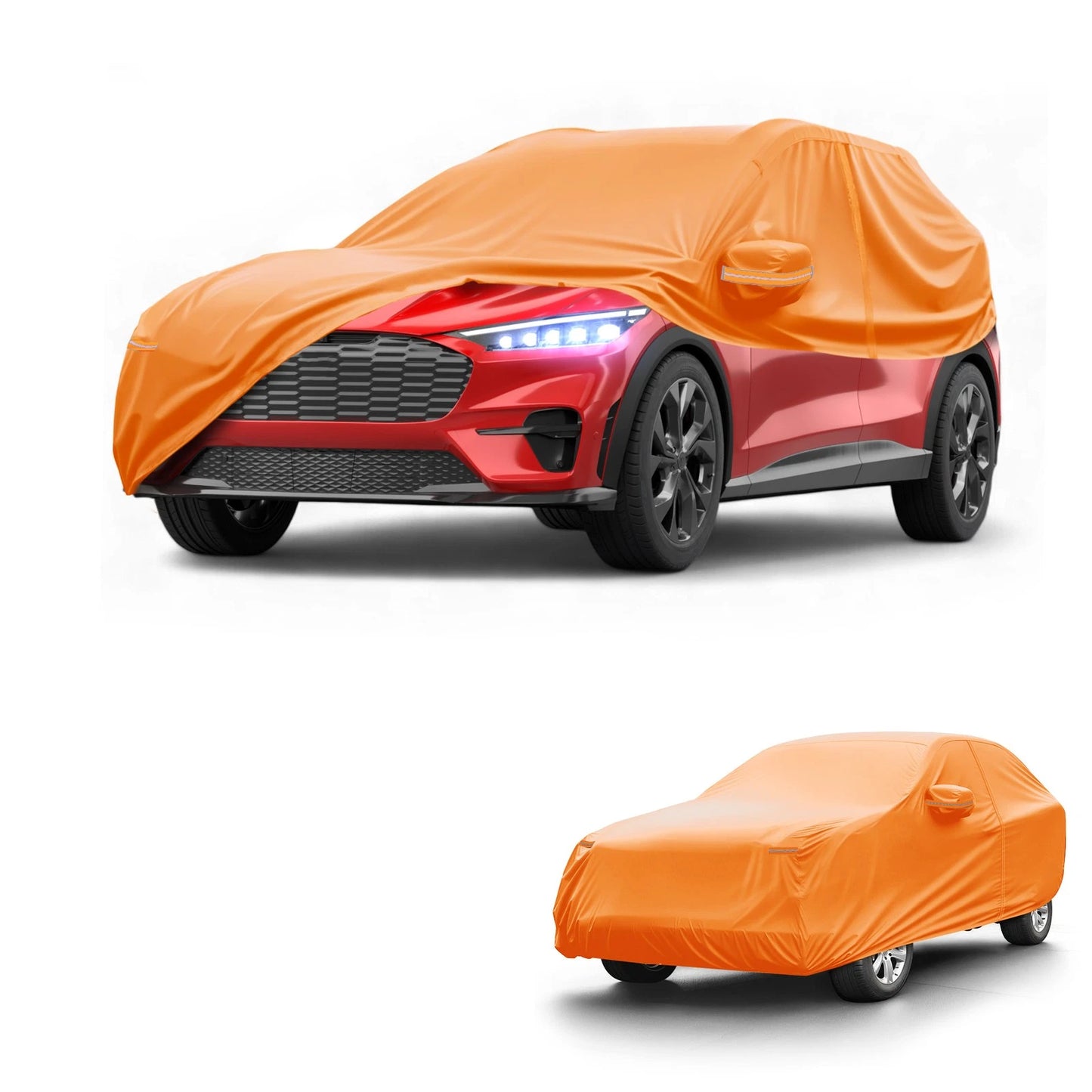 Waterproof All Weather Car Cover for Ford Mustang Mach  210D-PU