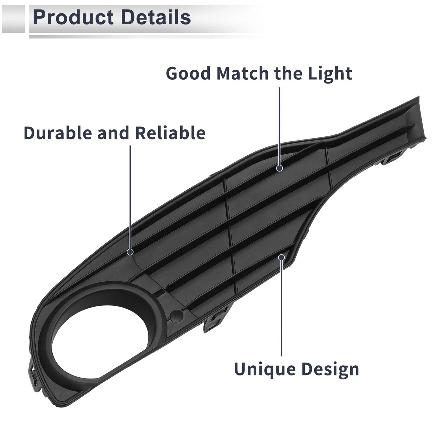 Left Front Fog Light Grill for BMW 320i (2013-2015)