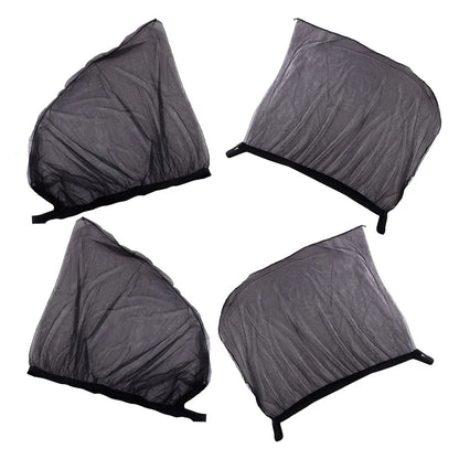 4pcs Car Side Window Mesh Shades UV Privacy Screens for SUV ()