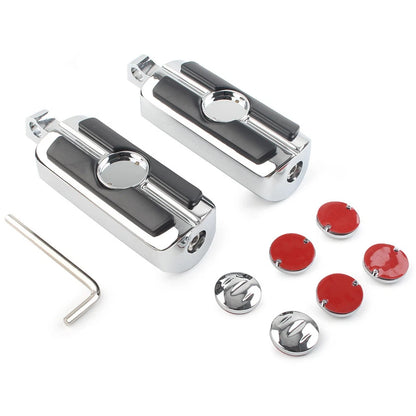 Foot Pegs for Harley-Davidson (10mm, Chrome, Pair)