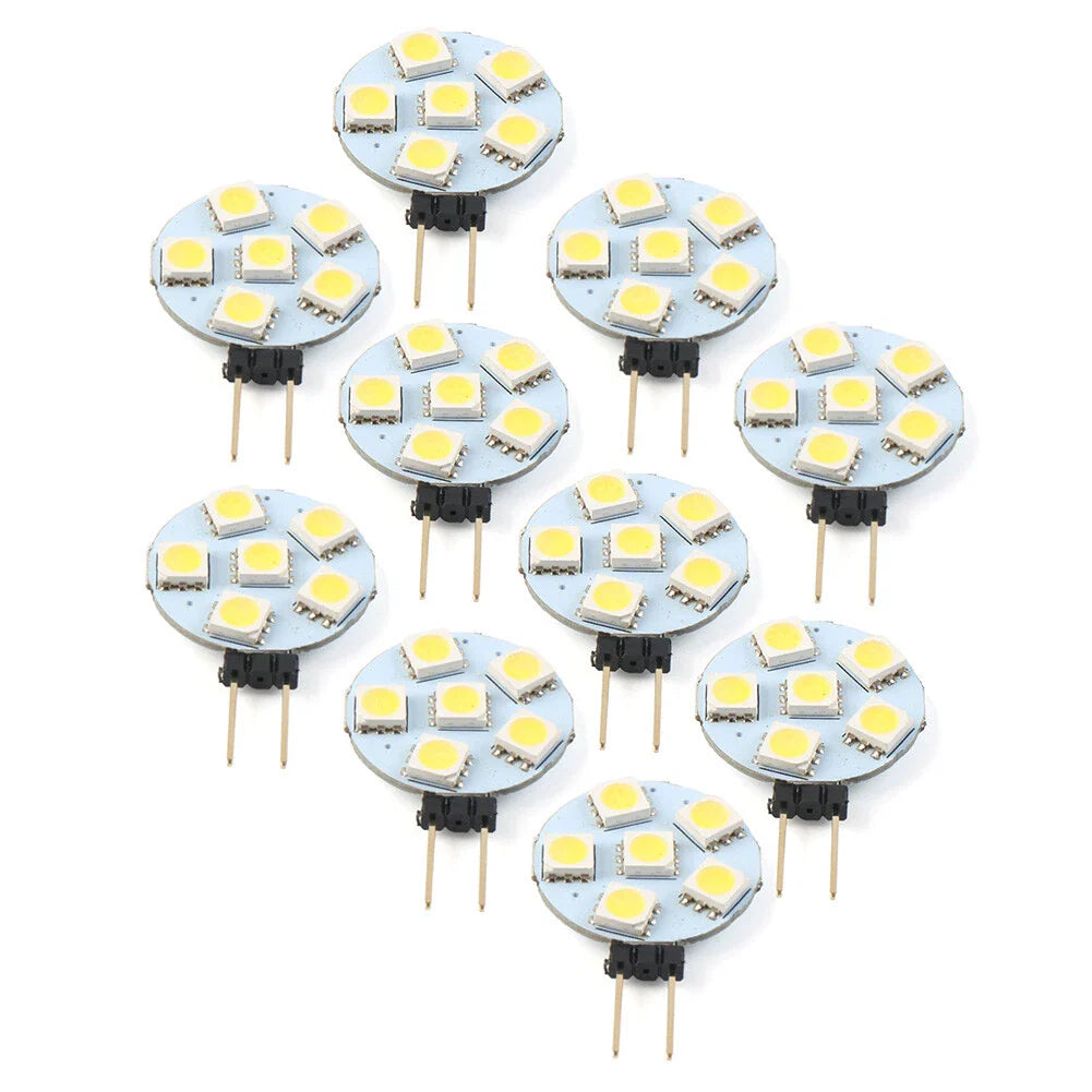 10 x DC12V G4 5050 SMD 6 LED Bulb Lamp for Car