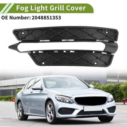 1 Pc Fog Light Grill for Mercedes-Benz C350 (2008–2015) No. 2048851353 Black