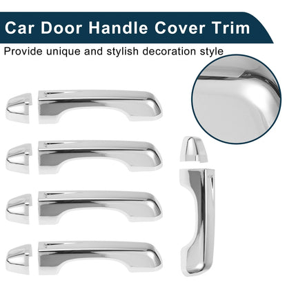Door Handle Cover Trim for Jeep Wrangler (2018–2022) Tailgate Silver Tone