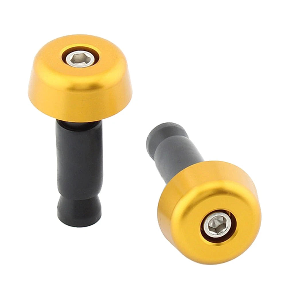 Handlebar Grips & End Caps for Universal Motorcycle (0.5in/12.7MM) Green