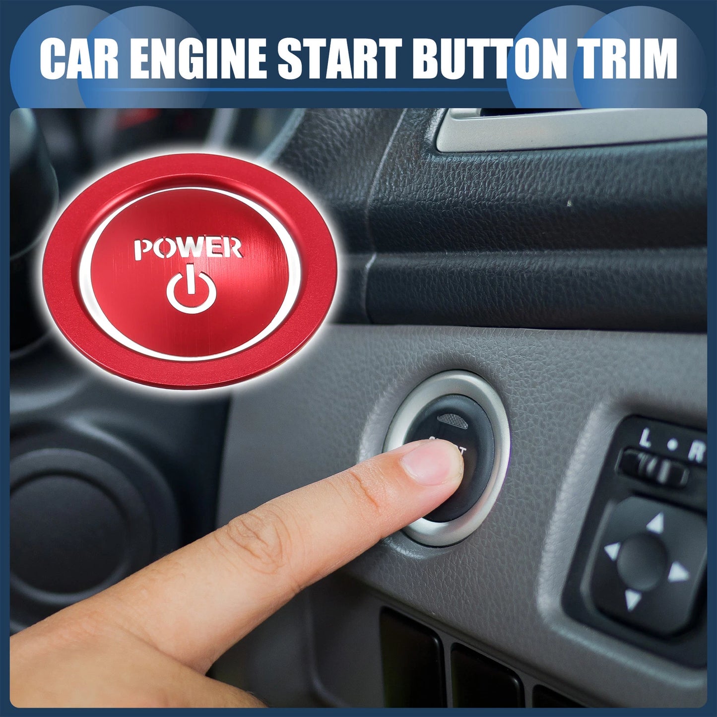 Engine Start Stop Button Cover Set for Toyota Vellfire 30 Series (2015–2020)