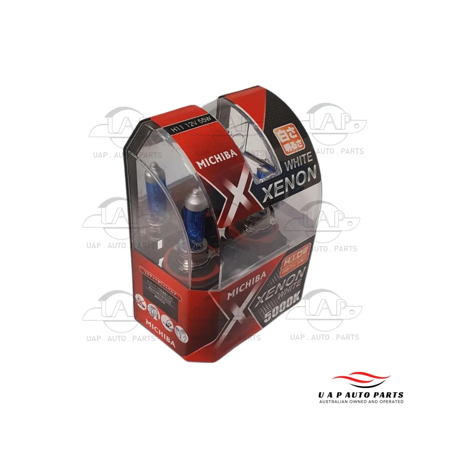 Set of 2 H11 Xenon Headlight Bulbs