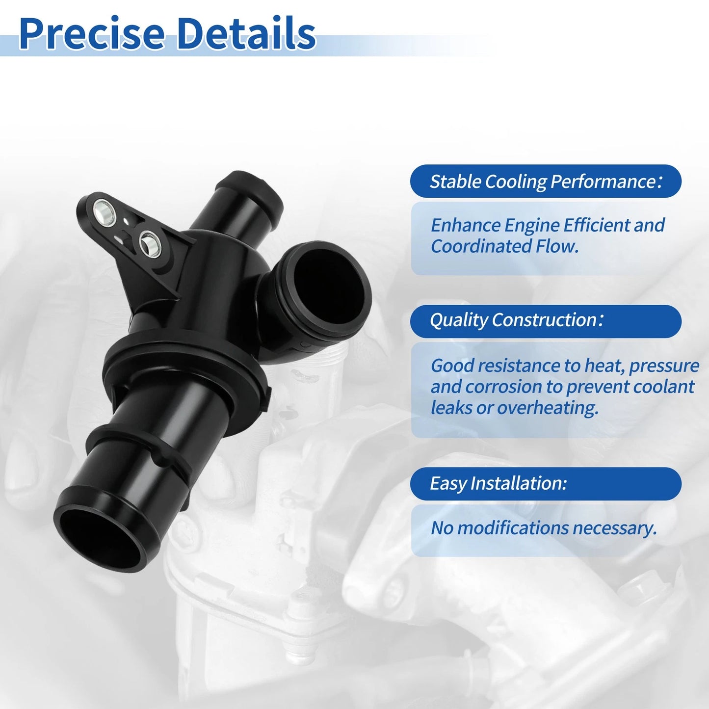 Engine Coolant Thermostat for Mercedes-Benz A-Class (2004–2012) 6402000415