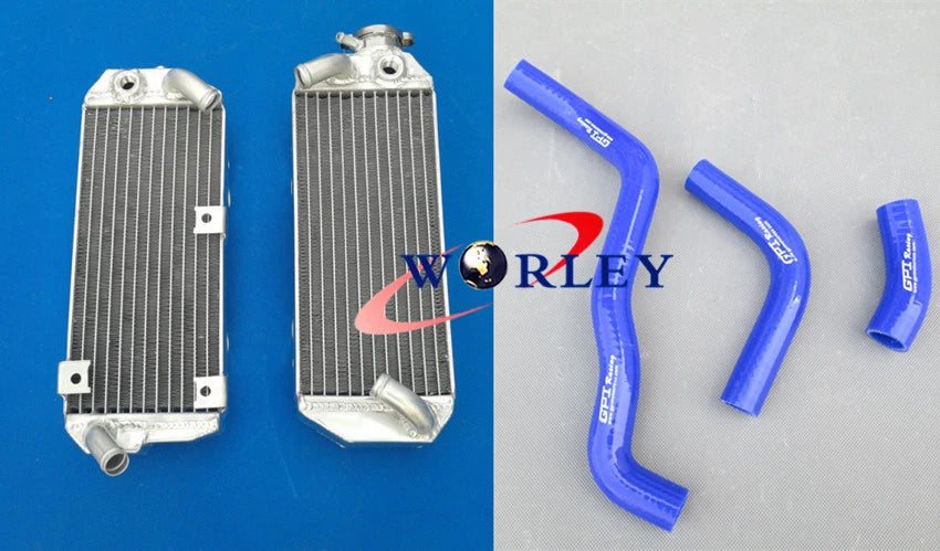 Radiator and Hose for Suzuki DRZ400S DRZ400SM (2000–2008) Blue