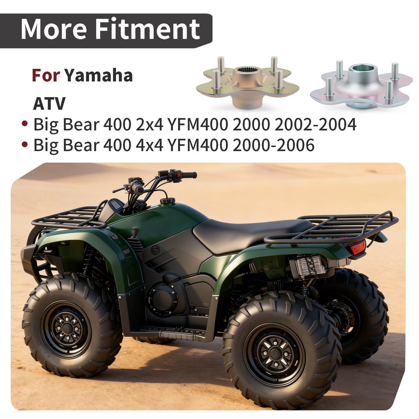 Wheel Hubs for Yamaha Big Bear 400 (2000–2006)