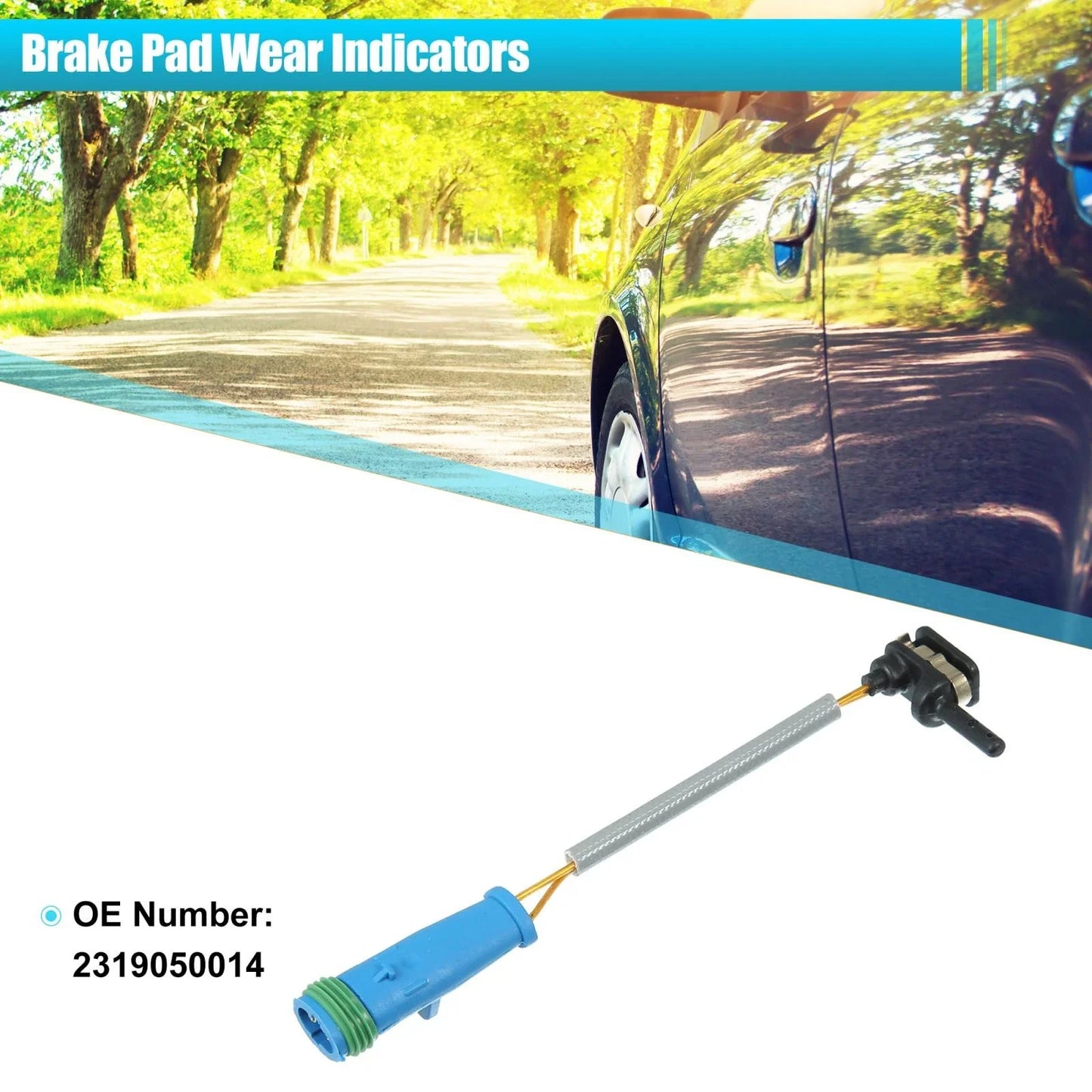 4pc Disc Brake Pad Wear Sensors for Mercedes-Benz E 53 AMG (2019-2023)