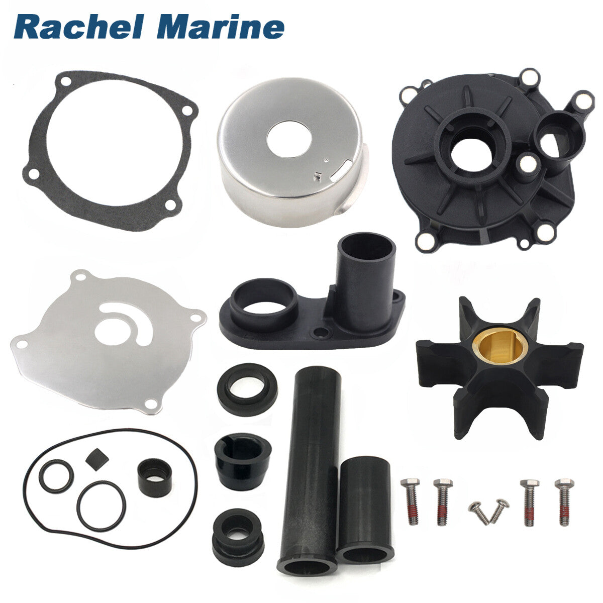 Water Pump Impeller Kit for OMC Johnson Evinrude Outboard (75-250HP)
