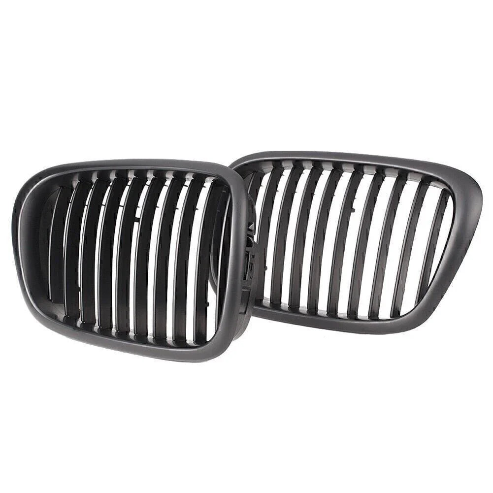 Black Upper Bumper Grill Mesh Grille for BMW E39 525 528 530 535 M5 (2000-2003)