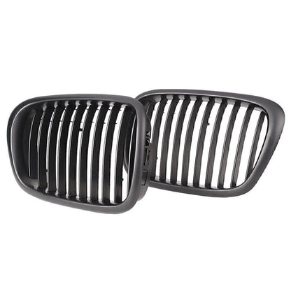 Black Upper Bumper Grill Mesh Grille for BMW E39 525 528 530 535 M5 (2000-2003)