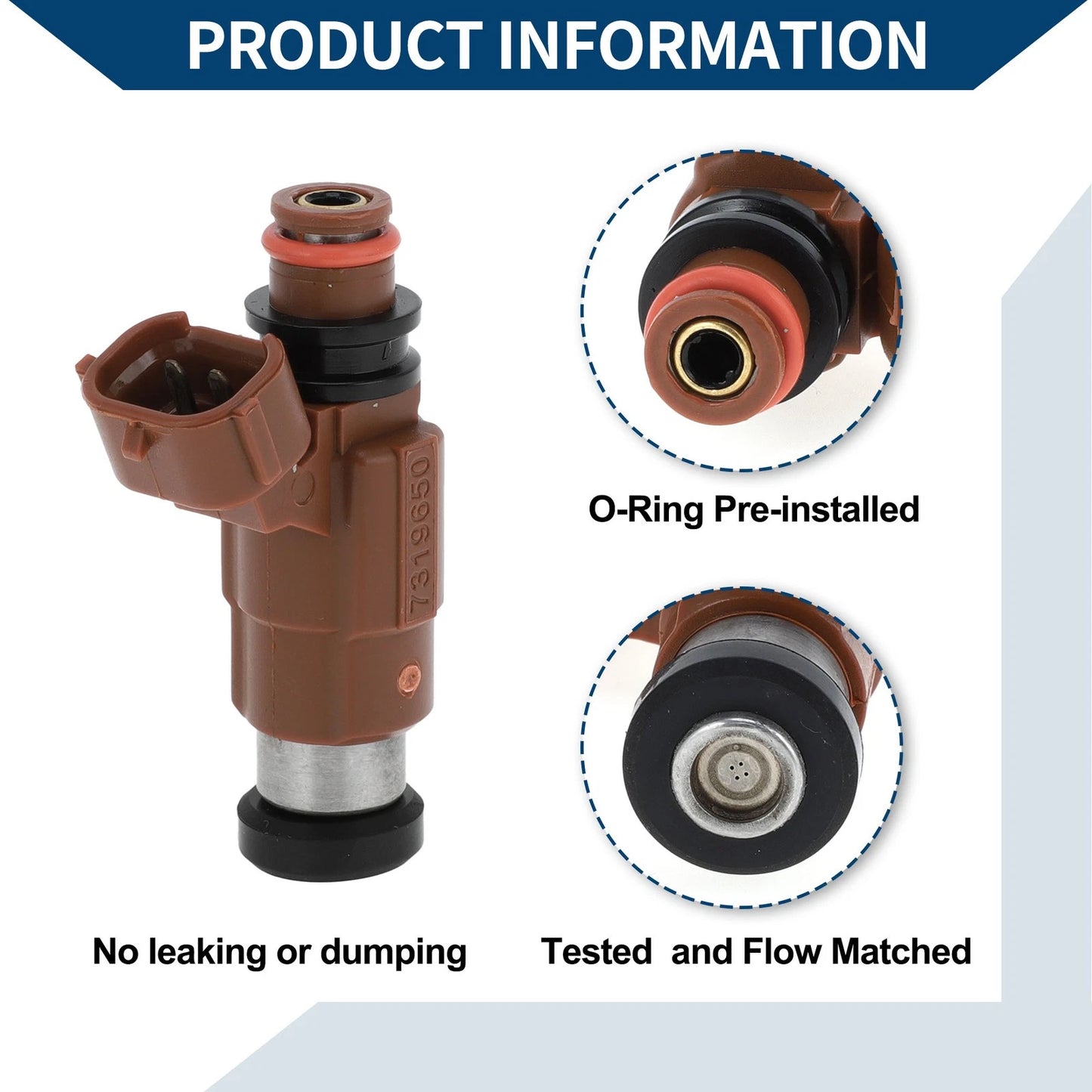 Fuel Injector No.INP780/FP35-13-250 for Mazda 626 ES (2000–2001) 1 Pc