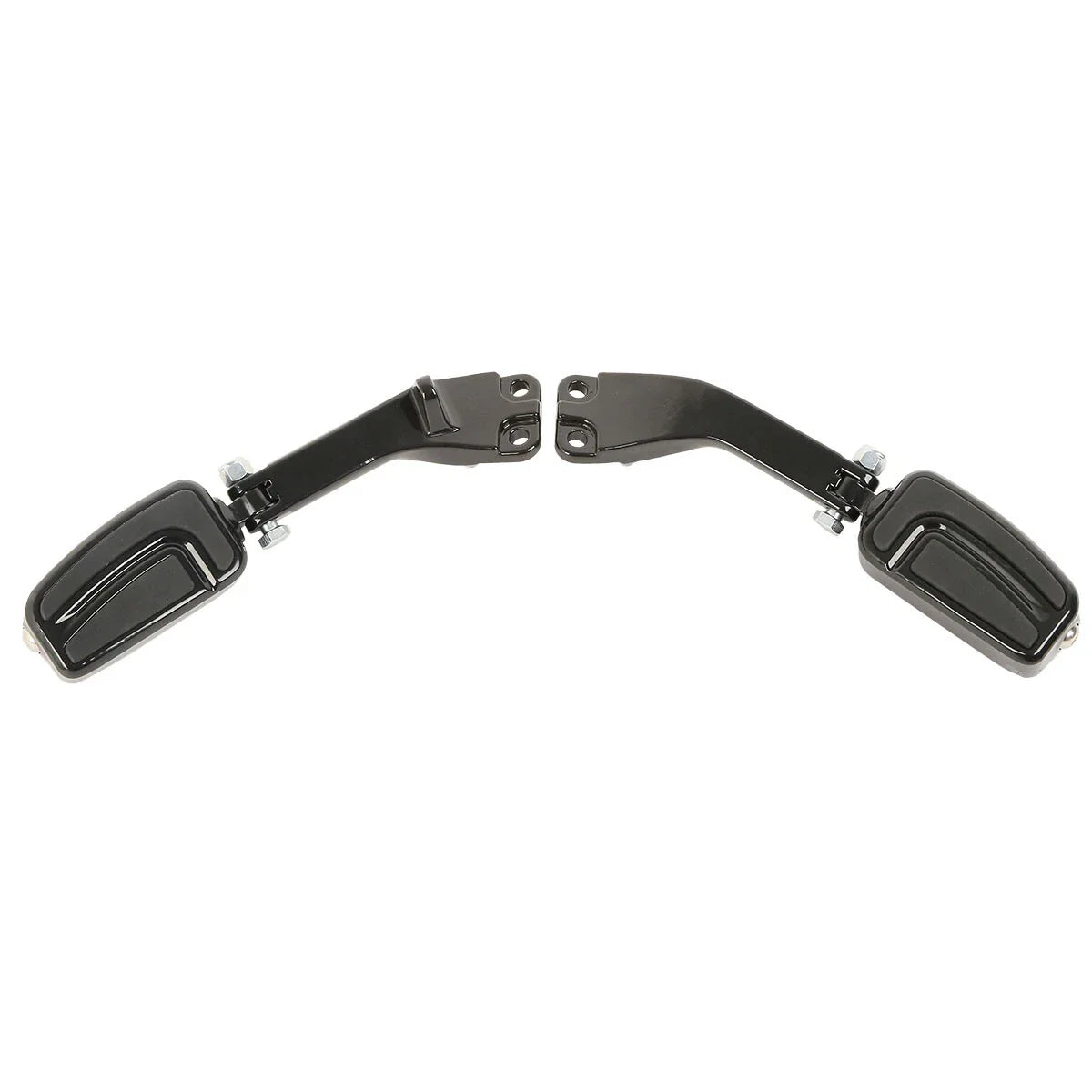 Black Rear Footpeg Mount Bracket for Harley Dyna Super Glide Low Rider (06-17)