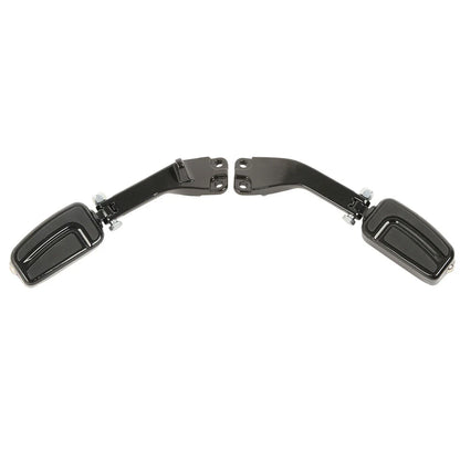 Black Rear Footpeg Mount Bracket for Harley Dyna Super Glide Low Rider (06-17)
