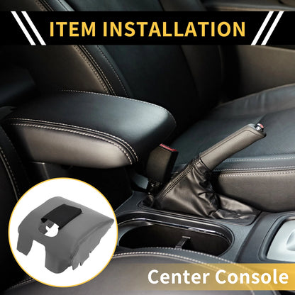 Console Lid Armrest Cover for GMC Sierra 1500 (Microfiber Leather, Dark Gray)