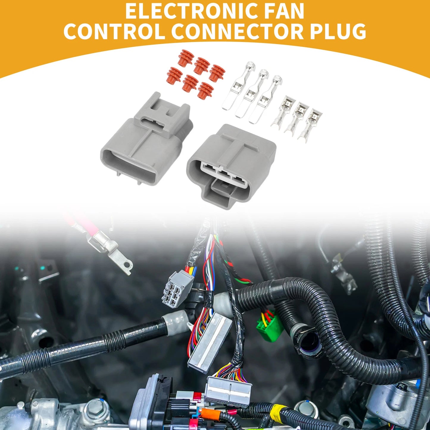 3 Pin Electronic Fan Control Connector Plug for Toyota