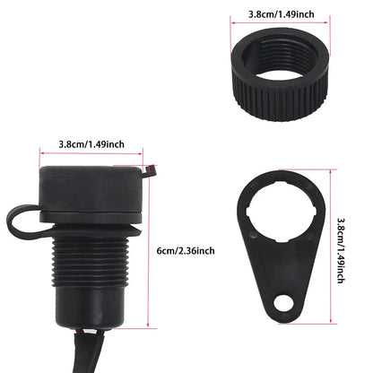 Dual USB Charger Adapter for Yamaha MT09, SP, XSR900, Tracer 900, MT07