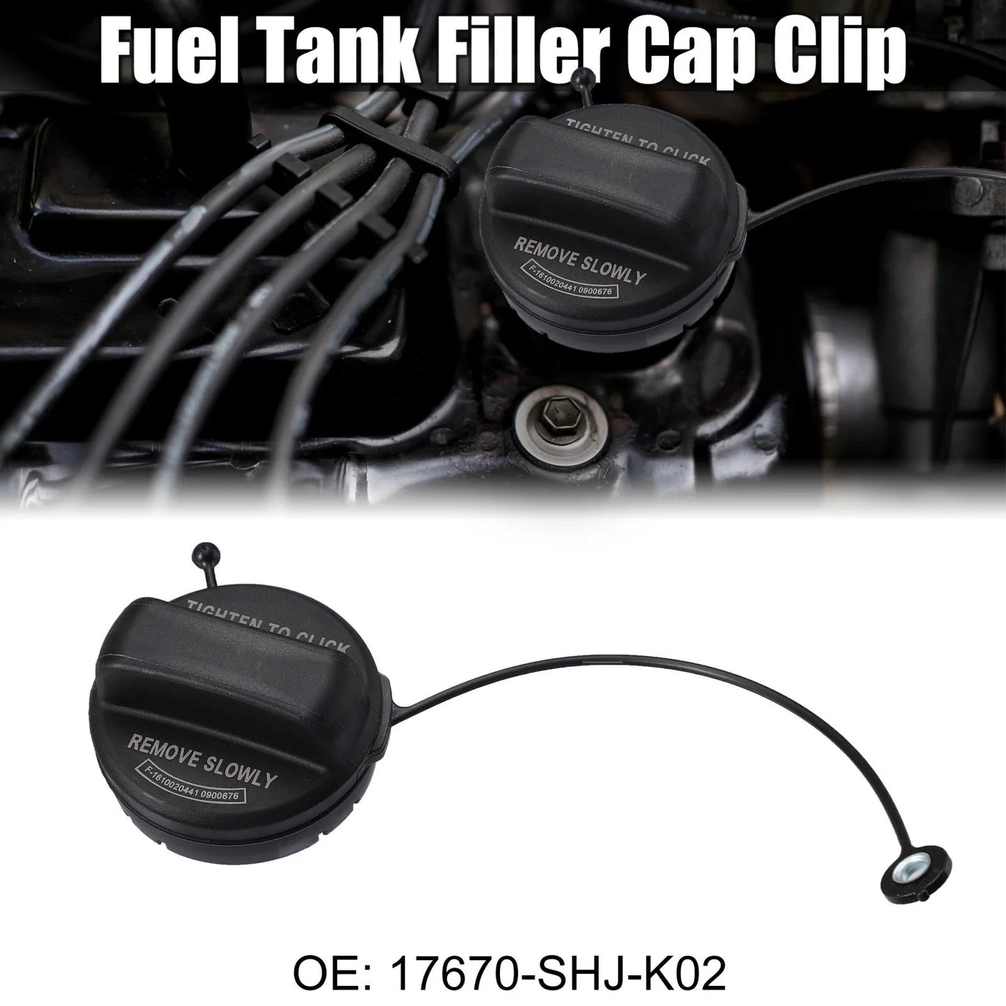 Gas Engine Oil Filler Cap Plug Cover for Honda Accord (2003-2007)