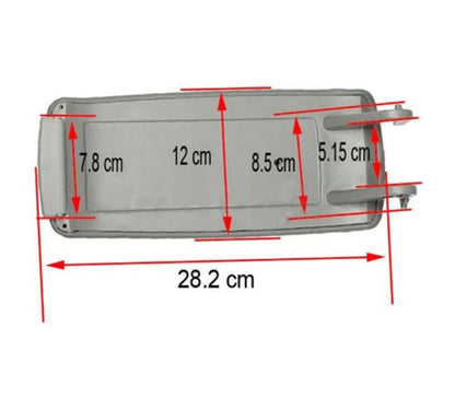 Middle Armrest Trim Cover for Audi A4 S4 A6 (2000–2008)