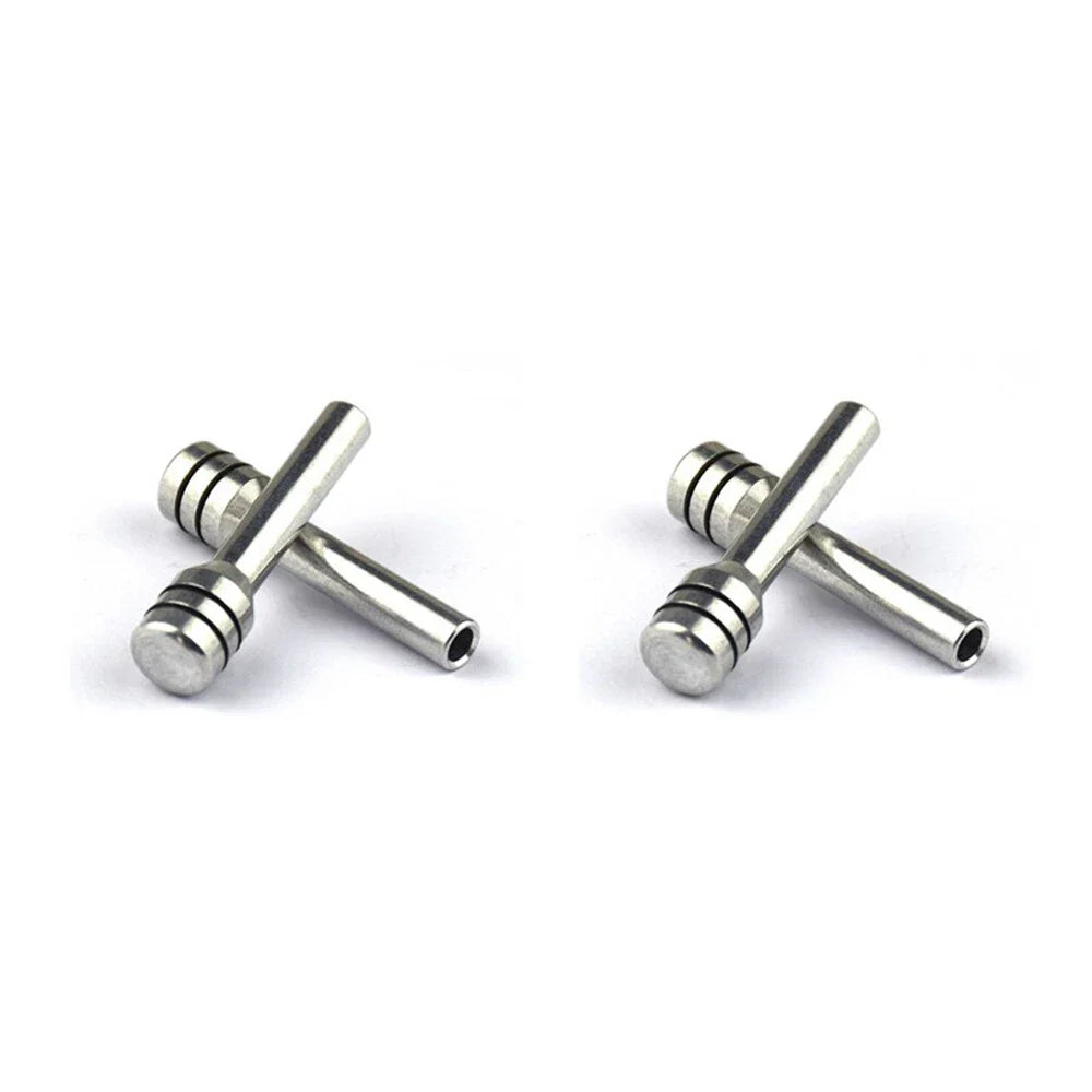 4 x Chrome Aluminum Inner Door Lock Push Knob Pins for Hot Rod Rat Truck