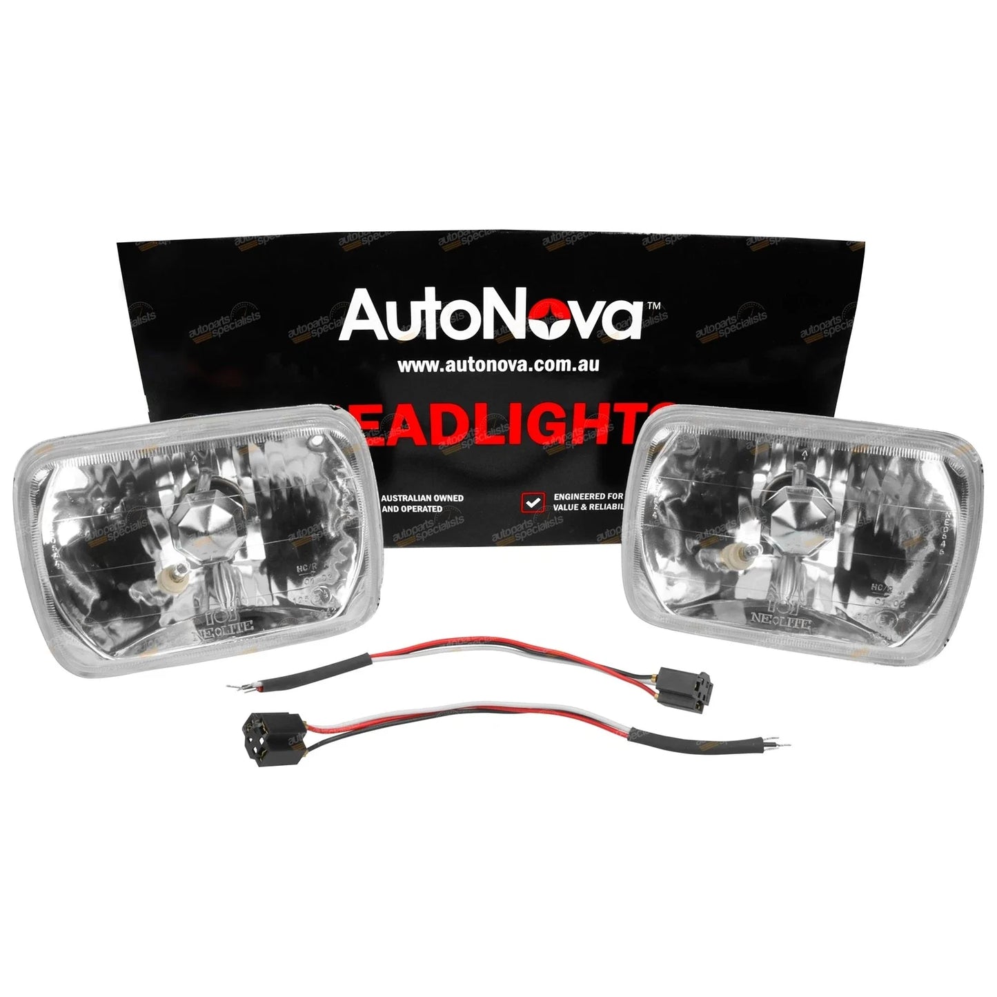 Multi Reflective Lens 200mm x 142mm Headlight Head Lamp H4 Conversion+Park
