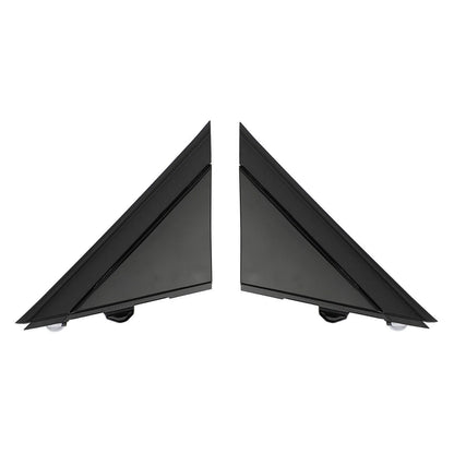 Gloss Black Door Mirror Flag Cover Moldings for Fiat 500 (2012–2017)