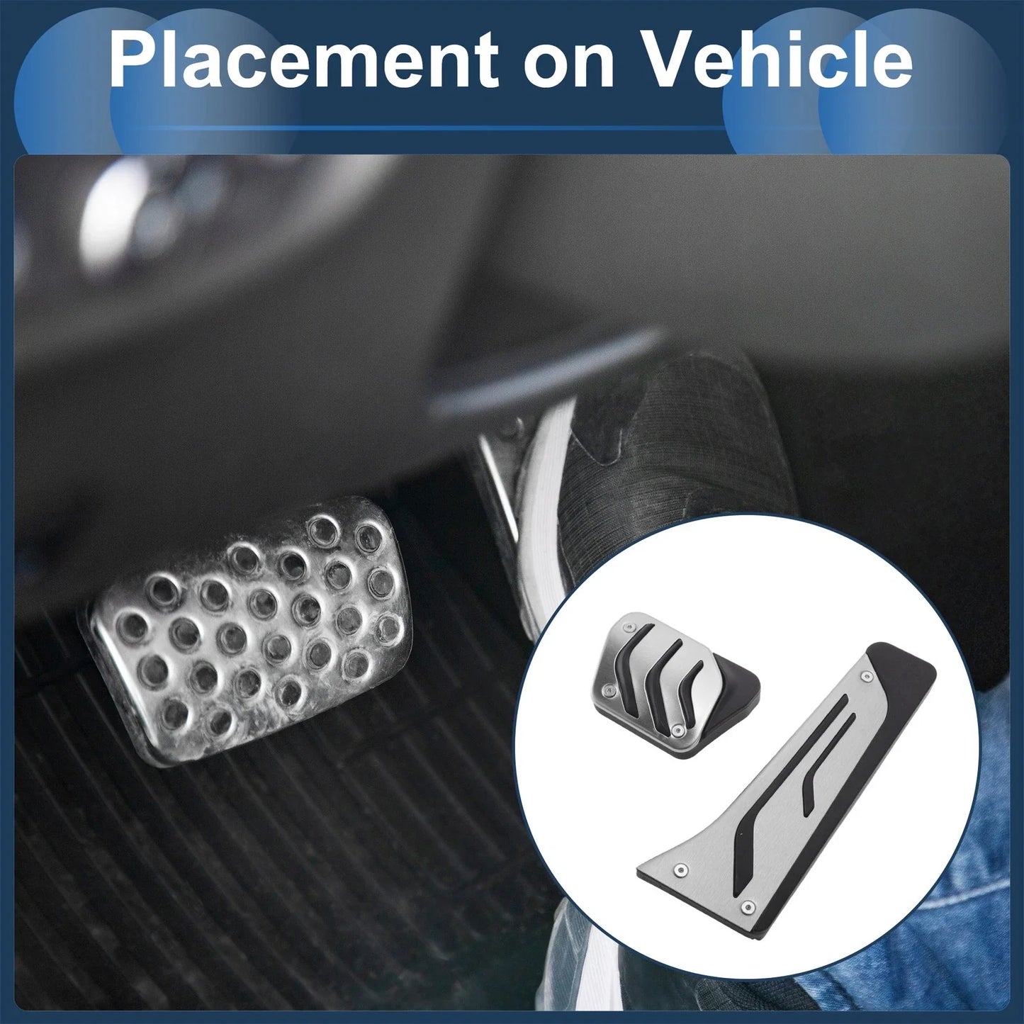 Automatic Foot Accelerator Pedal Covers for BMW 5 Series (2004 - 2010)
