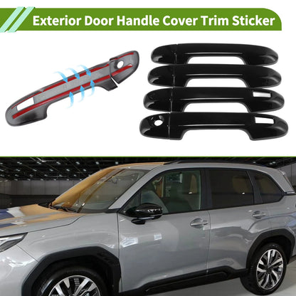 Exterior Door Handle Cover Trim for Subaru Crosstrek (2018–2024) Glossy Black