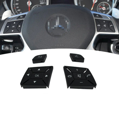 Steering Wheel Control Switch Button Cover Kit for Benz GL (2013–2015)