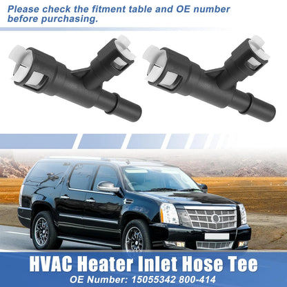 2 Pcs Heater Hose Connector 15055342 800-414 for Cadillac Chevrolet GMC