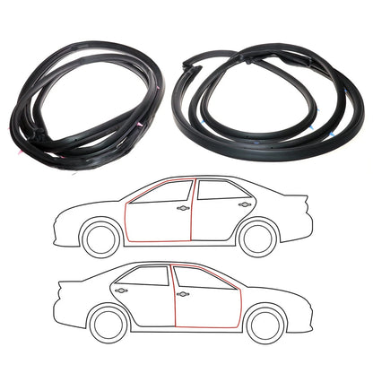 Door Weatherstrip Seal Set for Toyota Corolla Altis CE120 NZE120 ZZE120 (2000–2007)