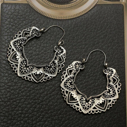 Set of 2 Boho Vintage Style Dangle Drop Hook Earrings for Women