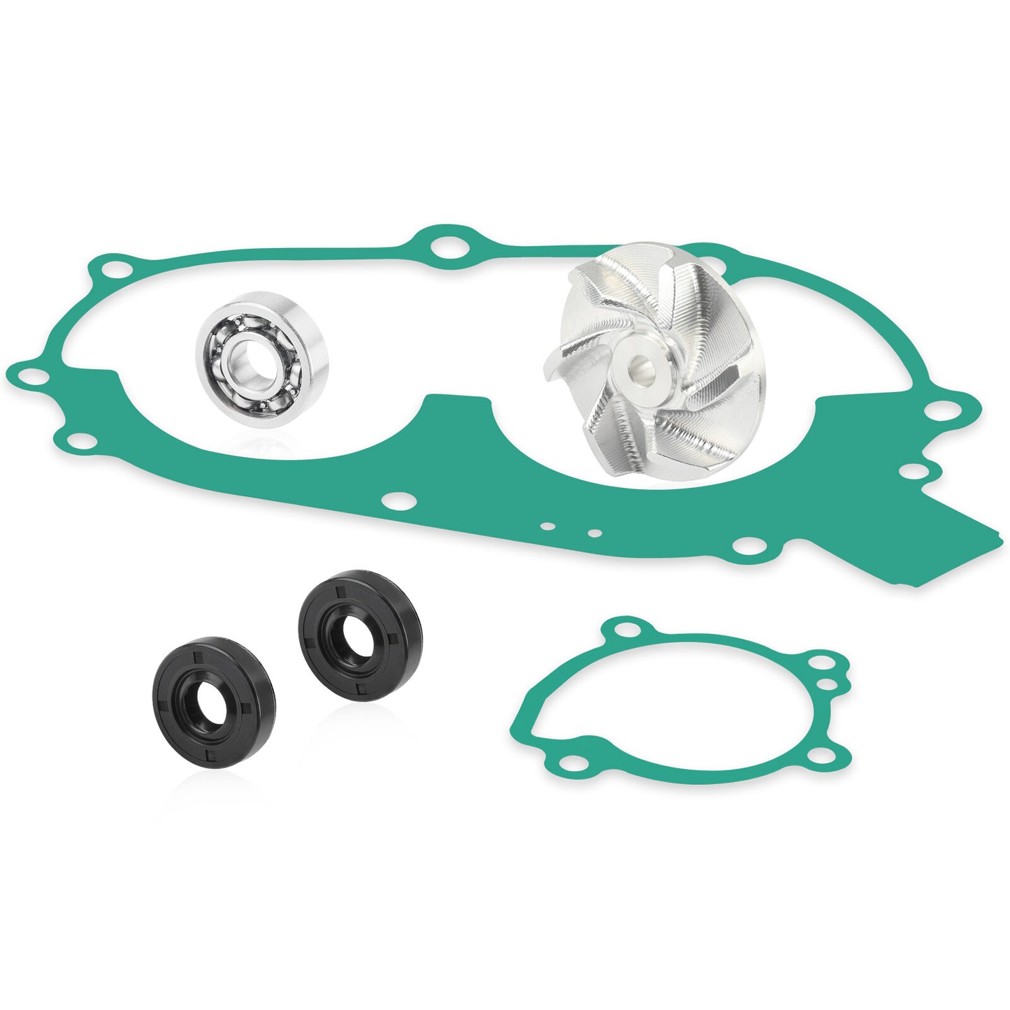Water Pump Impeller Bearing Seal Gaskets Kit for Polaris Scrambler 400 (1995–2002)