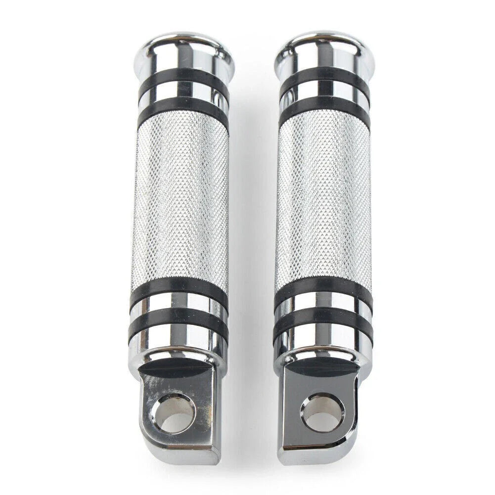 Chrome Aluminum H-D Male Mount Footpegs Footrests for Harley Davidson