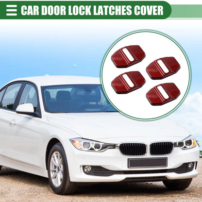 Set of 4 Car Door Latch Lock Cover Protectors for BMW 1 Series 2 Series X5