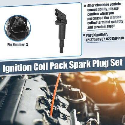 Set of 6 Ignition Coils for BMW