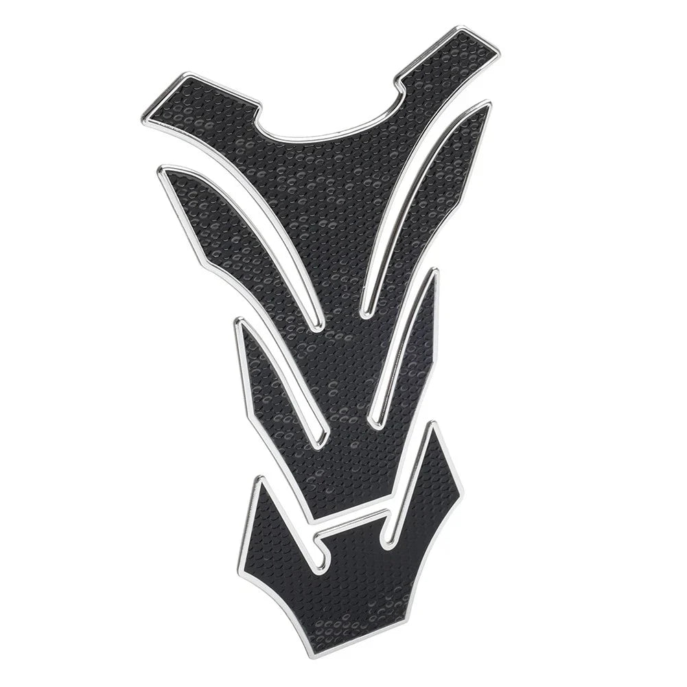 Silver Motorcycle Fuel Tank Pad Cover Protector Decal Grip