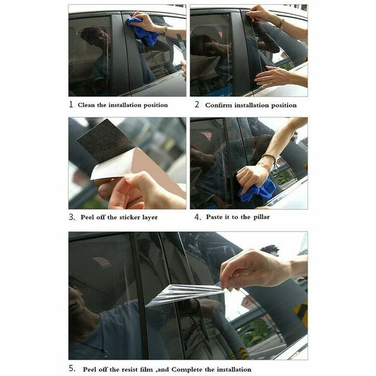 Pillar Posts Window Cover Trim / Gloss Black / Nissan Altima (2019–2021)