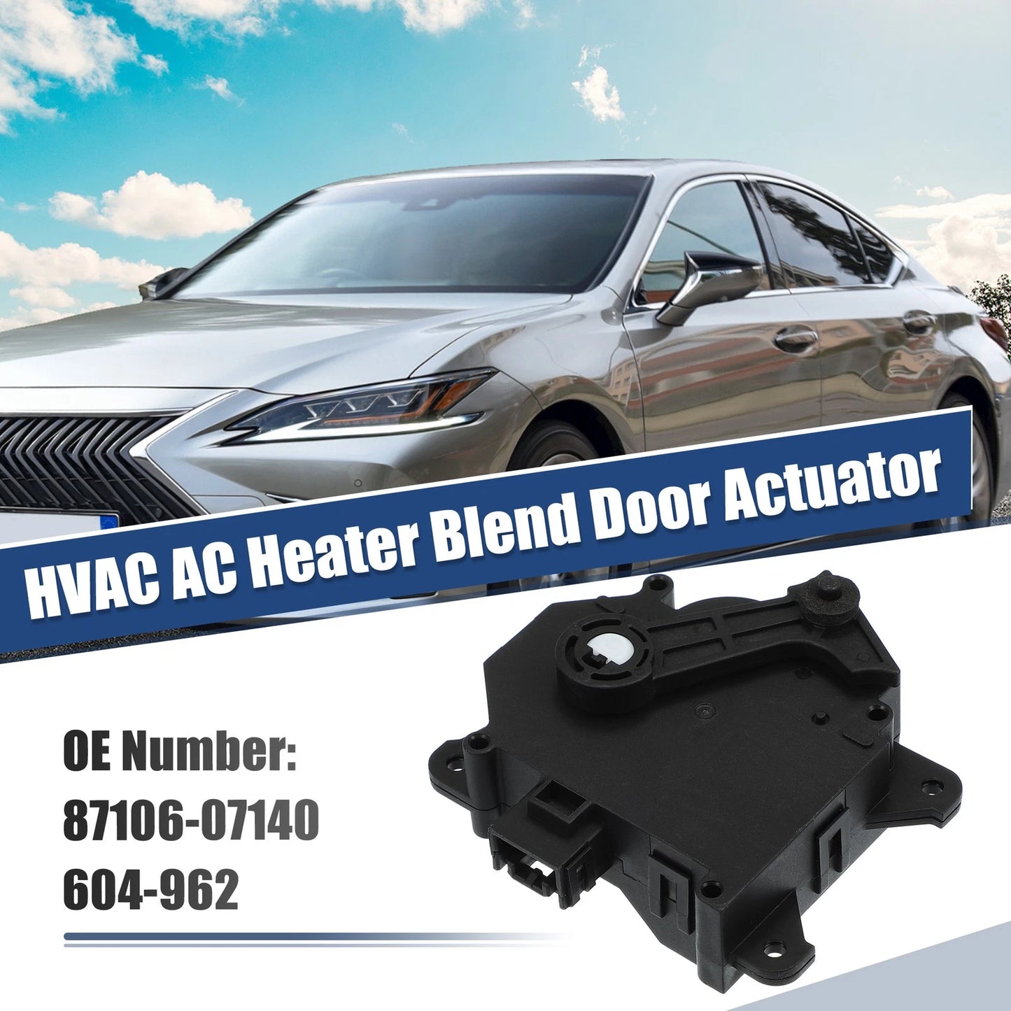 AC Heater Blend Door Actuator for Toyota Tundra, Lexus RX350 (2007–2021) 87106-07140