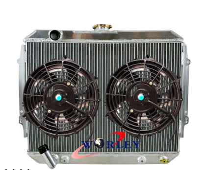 2 Row Aluminum Radiator with Fan for Mitsubishi Triton (1990–1996)