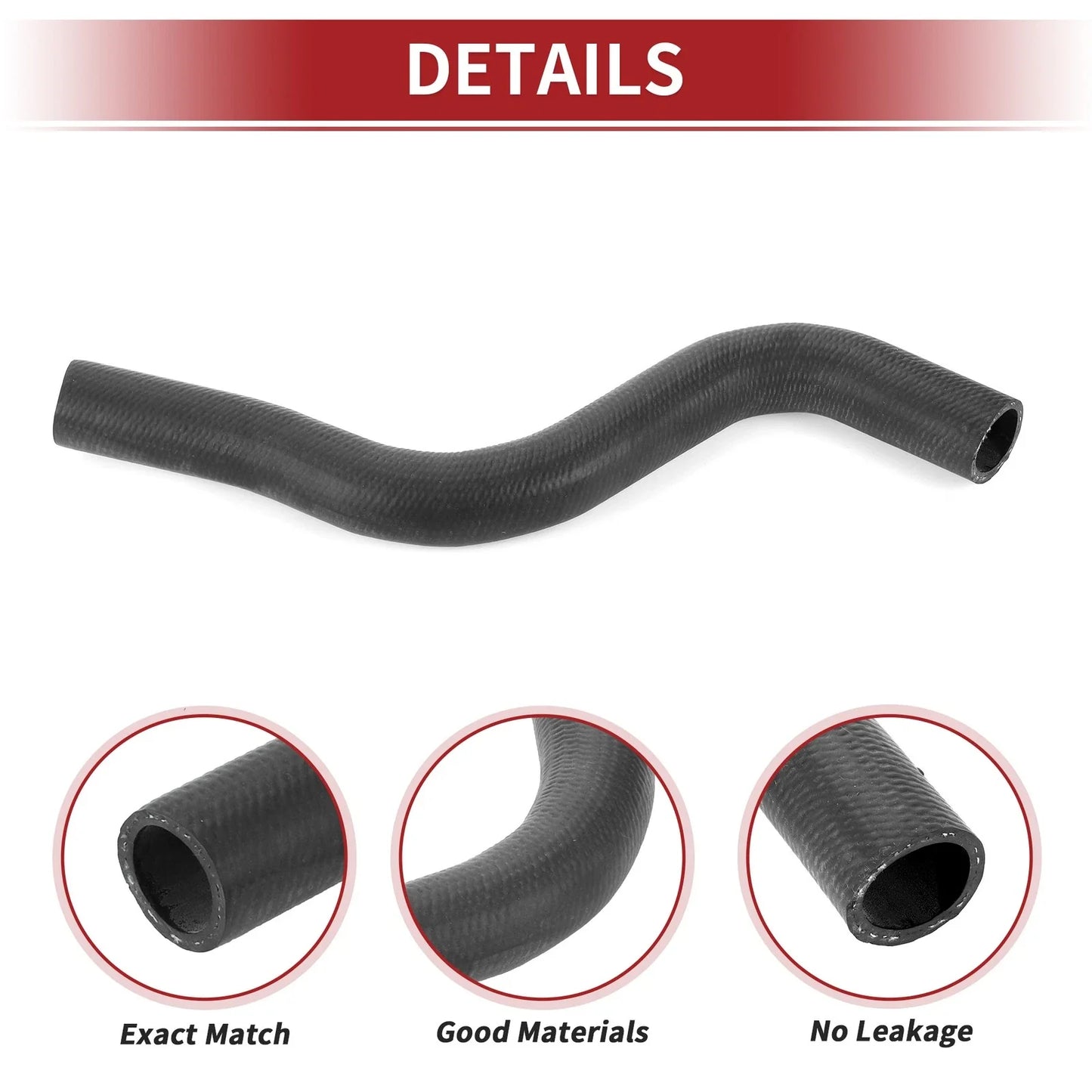 Radiator Hose for Honda Accord (2013-2017) Rubber Black 1 x Piece