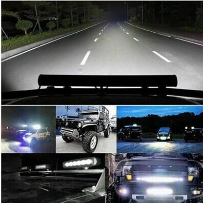 2 x Black 12V Spreader LED Deck/Marine Lights for Boat Flood Light 18W