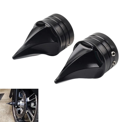 Front Axle Cap Nut Covers for Harley Touring Electra Road Glide Road King (2000–2007)