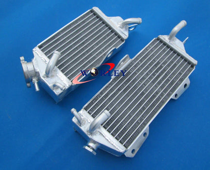 Aluminum Radiator + Black Hoses for Kawasaki KX125 KX 125 (1990-1991)
